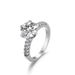 New Six Claw Diamond Ring 2 Carats Moissanite Ring Princess Luxury Wedding Female Ring_ipsvogv.com