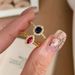 for Zircon Eye Vintage Horse Red Women 2024 New High Beauty Personalized Finger Ring_ipsvogv.com
