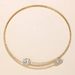 jewelry shiny round diamond opening clavicle chain trend simple rhinestone collar female choker_ipsvogv.com