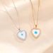 Heart Shaped Devil's Eye Necklace, Female Personality, Fashion Trend, Coldness Style, Zircon Pendant Jewelry_ipsvogv.com