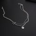 Men's Jewelry IMI Titanium Steel Pendant Necklace Double Layer Couple Style Stacking Girls Summer Necklace Men's Hip Hop T Shirt Chain_ipsvogv.com