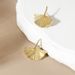 Earrings Sterling Silver Ginkgo Leaf Earrings Niche Minimalist Versatile Retro Elegant Jewelry Ins Korean Women's High-end Sense_ipsvogv.com