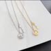 Luxury Fritillaria Inlaid with Instant Money Pendant Necklace, Titanium Steel Colorless Collar Chain, Light Luxury_ipsvogv.com