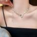 tassel Butterfly Zircon Necklace For Girls In Summer 2024, New Accessories, ! Light Luxury, Niche, High-end, Collarbone_ipsvogv.com