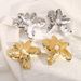 E12927 Personalized Exaggerated Design Large Flower for Women, Fashionable and High End, Irregular Petal Earrings_ipsvogv.com
