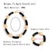 Fashion Acrylic Bamboo Ring Jewelry Personality Exaggerated Large Bead Bracelet Necklace Set_ipsvogv.com