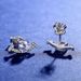 Women's Jewelry S925 Sterling Silver Earrings Simple Small Versatile Temperament Small Fragrance Style Moissanite Smiley Face Earrings_ipsvogv.com