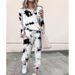 Women's Clothing autumn and winter printed casual long sleeved women's sports suit_ipsvogv.com