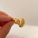 Unisex Real Gold Electroplated Titanium Steel Irregular Polished Open Ring_ipsvogv.com