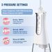 1 set 300ml Rechargeable Cordless Water Flosser with 5 Jet Tips,and Detachable Reservoir - Perfect for Whitening Teeth and Oral Health on the Go_ipsvogv.com