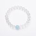 8MM White Female Lusi Same Style Sea Blue Treasure Bracelet, High Grade Transparent Crystal Bracelet_ipsvogv.com