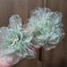 Seaside Holiday Style Mint Green Artificial Flower Earrings For Women, Fresh And Niche Ins Design Chiffon Earrings_ipsvogv.com