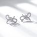 Full Diamond Bow Earrings For Women S925 Silver Inlaid Bright Colored Zirconium Earrings Fashion Light Luxury All Match_ipsvogv.com