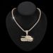 Full Diamond Tank Pendant Necklace Style Men's Trendy Street Dance Cool Hip Hop Cuban Chain Jewelry_ipsvogv.com