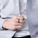 Retro nine character rotatable titanium steel ring stainless steel anxiety relief hand jewelry_ipsvogv.com