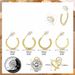 Hot Sale Real Gold Brass Electroplating Fashionable Simple And Versatile Twisted Ear Clip Ladies Earrings Set_ipsvogv.com