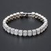 Men’s Jewelry Set FashionHip Hop Step Square Zircon Hip Hop Bracelet Men's Fashion Trend Hiphop Square And Round Zircon Mixed Inlay Bracelet_ipsvogv.com