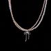 Yinsen S Silver Cute Bowknot Ribbon Double Layer Zircon Pearl Necklace Layered Clavicle Chain Choker For Women Versatile_ipsvogv.com