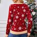 Women's Clothing red Christmas sweater women autumn and winter new snowflake Christmas pullover sweater_ipsvogv.com
