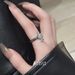 【 1708 People Praised 】 Light Luxury, High-end Feeling, Cold Wind, Diamond Inlaid Zircon Cross Titanium Steel Ring,_ipsvogv.com