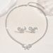 Women’s Jewelry Set Fashion New Trend Zircon Luxury Necklace Earrings Black Butterfly Suit Ins Hot Style Wearing Skirt Wearing_ipsvogv.com