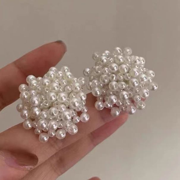Women’s Jewelry Set Fashion Fireworks Pearl Earrings New Style Temperament High End Niche Design Light Luxury Simple Earrings_ipsvogv.com