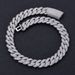 Men's Jewelry Hip Hop 18mm Three Row Diamond Bubble Cuban Chain Trend Jewelry Men's Zircon Necklace_ipsvogv.com