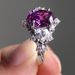 Sanjie's New Alloy Inlaid Purple Zircon For Women's Engagement Ring_ipsvogv.com