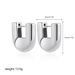 Unisex Simple Geometric U Shaped Earrings For Women With Cold Temperament Metal Niche Versatile Earrings_ipsvogv.com