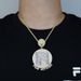 Men's Hip Hop Lion Pendant Necklace - Fear Nothing Statement Jewelry With Zircon Accents, Adjustable 51-80cm Chain (Silver/Gold Two-Tone Options)_ipsvogv.com