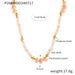 Baroque Style Natural Freshwater Pearl Shell Bead Necklace With Light Luxury Design, Titanium Steel Plated Gold Lock_ipsvogv.com