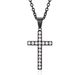 Men And Women's Jewelry Titanium Steel Cross Necklace Inlaid With Diamonds Simple Neutral Style Trendy Wear Personalized Accessories_ipsvogv.com