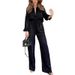 Women's Clothing two-piece high-end long-sleeved loose leopard print spring fashion casual _ipsvogv.com