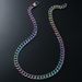 Instagram style minimalist titanium steel necklace street hip-hop trendsetter side Cuban chain jewelry_ipsvogv.com