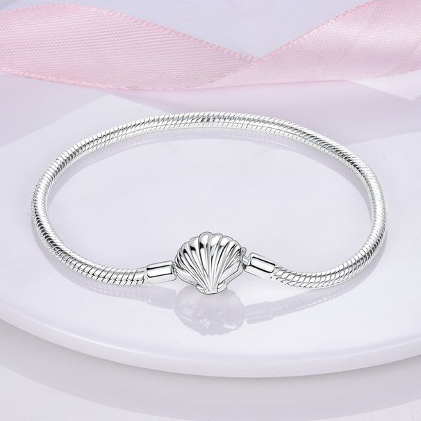 Women's Jewelry Set Fashion Devil's Eye Guardian Palm Safety Chain Shell Copper Plated 925 Silver Pendant Beads DIY Bracelet Necklace_ipsvogv.com