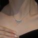Light Luxury High-end Zircon Water Droplet Pearl For Women's Summer, Exquisite And Versatile Collarbone Chain,_ipsvogv.com