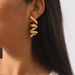 E12199 alloy spiral personalized earrings, fashionable and minimalist design, geometric line earrings_ipsvogv.com