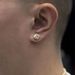 American style earrings for men, yellow diamond, zircon, rock sugar for men, hip-hop trend, high-end earrings for women_ipsvogv.com
