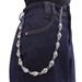 Gunmetal Black Double-Layer Chain With Skull Pendant - Punk Hip-Hop Gothic Belt Chain For Men & Women_ipsvogv.com