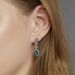 Cultivated Emerald Fashion Earrings S925 Silver Full Of Colored Gem Leaf Earrings Retro Light Luxury_ipsvogv.com