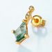 Water Grass Agate Unique Personality Earrings S925 Silver Inlaid Green Moss Stone Earrings Light Luxury Atmosphere_ipsvogv.com