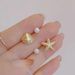 Hot Selling Starfish Shell Pearl Earrings For Girls Niche Unique Temperament Light Luxury Style Earrings Ear Jewelry_ipsvogv.com