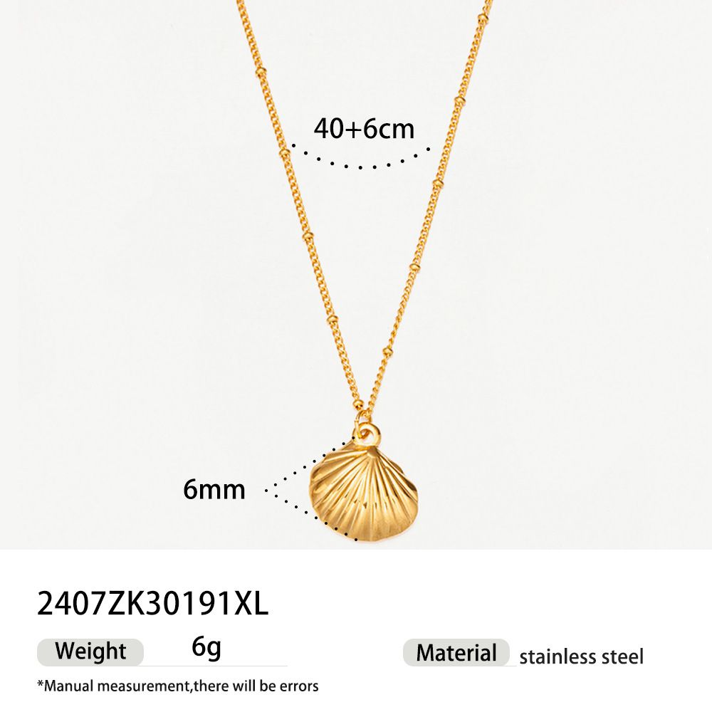 retro style stainless steel shell diamond five pointed star necklace light luxury niche design exquisite clavicle chain_ipsvogv.com