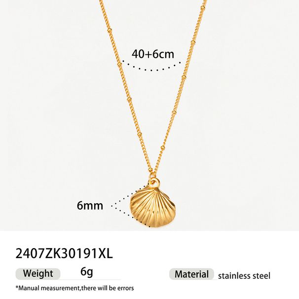 retro style stainless steel shell diamond five pointed star necklace light luxury niche design exquisite clavicle chain_ipsvogv.com