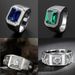 Mosang Stone Live Mouth Dominant Men's High End Business Full Diamond Adjustable Fashion Wedding Ring_ipsvogv.com