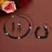 Women’s Jewelry Set Fashion Necklace Earrings Wedding Jewelry Three Piece Set Black Rhinestone Jewelry Set_ipsvogv.com