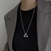 Wang Yibo's same necklace geometric pendant men's fashion hip hop light luxury niche design sense women's fashion brand versatile accessories_ipsvogv.com