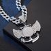Photo Frame Wings Anchor Full Diamond Creative Design Alloy Rhinestone Cuban Chain Pendant Hip Hop Accessories_ipsvogv.com