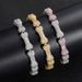 Women’s Jewelry Set Fashion New Necklaces Hip Hop Bone Necklace 10mm Full Of Zircon Pink Necklace Personality Men And Women Hip Hop Necklace_ipsvogv.com