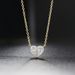 Women’s Jewelry Set Fashion heart shaped zircon necklace hip hop thread earrings for women color separated gold plated engagement jewelry set_ipsvogv.com